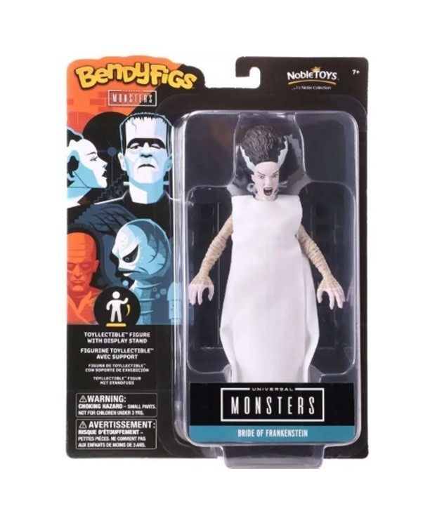 BendyFigs Monsters: BRIDE OF FRANKENSTEIN 7" Figure w/Stand - New/Sealed