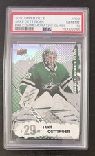 2020 Jake Oettinger Rookie Psa 10 Gem Mint Upper Deck Rookie Class Stars Rc2