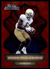 2021 Wild Card Alumination #ABC-20 Jeremiah Owusu-Koramoah Red