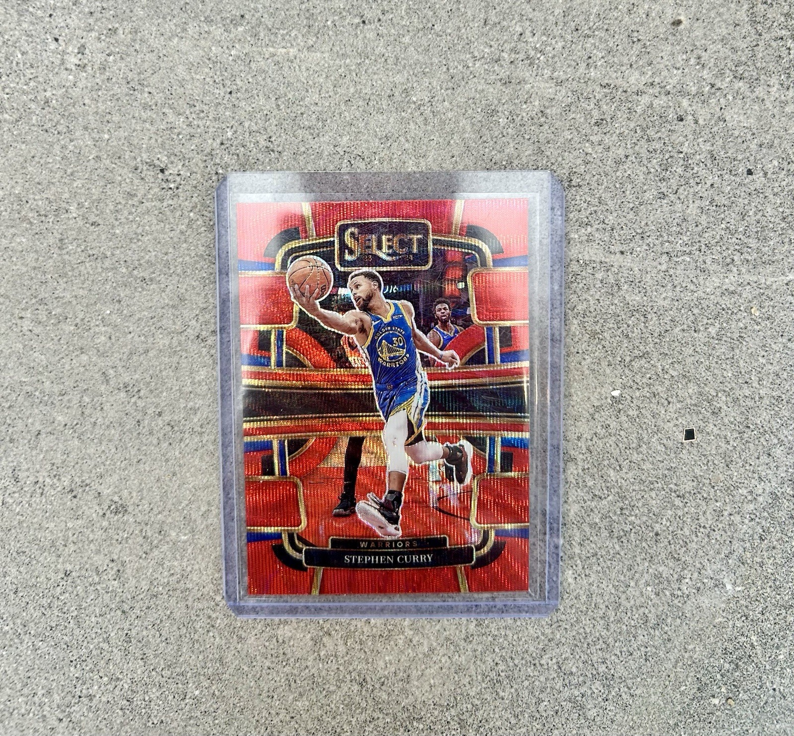 2023-24 Panini Select - Concourse Stephen Curry #56 Red Wave Prizm