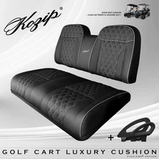 'KOZIP' CLUB CAR TEMPO/ONWARD GOLF CART FRONT SEAT/BACKREST CUSHION SET (BLACK)
