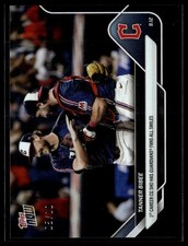 2025 Topps Now 696 Tanner Bibee Cleveland Guardians 1st CG SHO Black 05/10