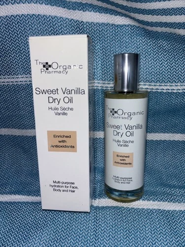 The Organic Pharmacy Sweet Vanilla Dry Oil 3.4 Fl. oz NIB