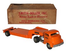 Superb Boxed All Original Smith - Miller Fruehauf Machinery Hauler Truck