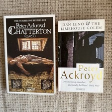 Vintage Peter Ackroyd Book Bundle | Chatterton & Limehouse Golem 1990s Paperback