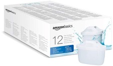 Amazon Basics Water Filter Cartridges, 12 pack, fits and 12 Count (Pack of 1) 
