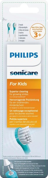 Philips Sonicare Kids HX6032/33 ErsatzbüRstenkopf Aqua 2Er-Pack Weiß-image
