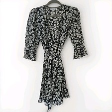 Reformation Floral Mini Wrap Dress Size S