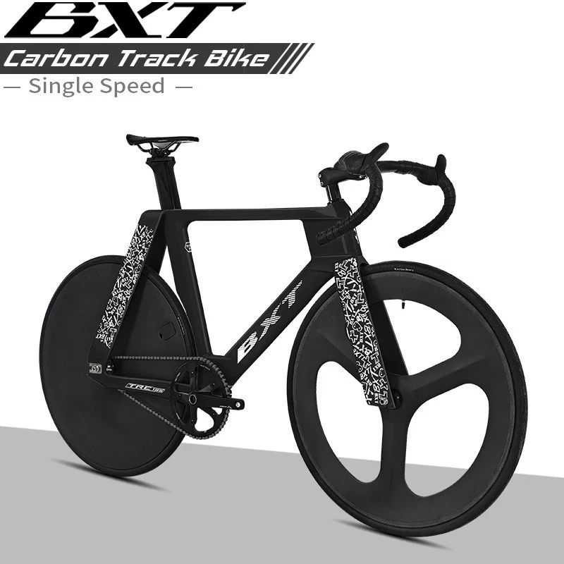 BXT Kohlenstoff-Einzel Kettenblatt Rennrad TRC-195 Zeitfahr-Bahnrad Track Fixie - Bild 4 von 4