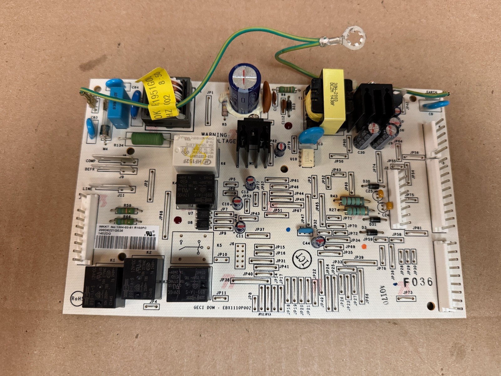 GE Refrigerator GSE25HMHBHES Main Mother Board WR55X22867