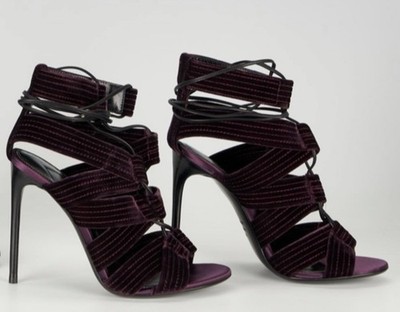 Tom Ford Velvet Heels Plum Purple - authentic - BNIB