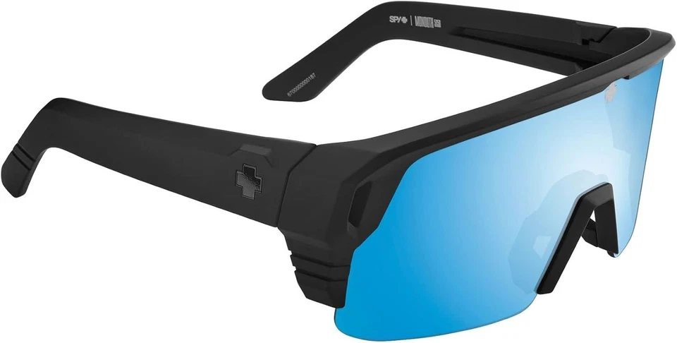 Gafas de sol Spy Optic Monolith 5050 negro mate Happy Boost polar azul hielo espejo Foto 3 de 4