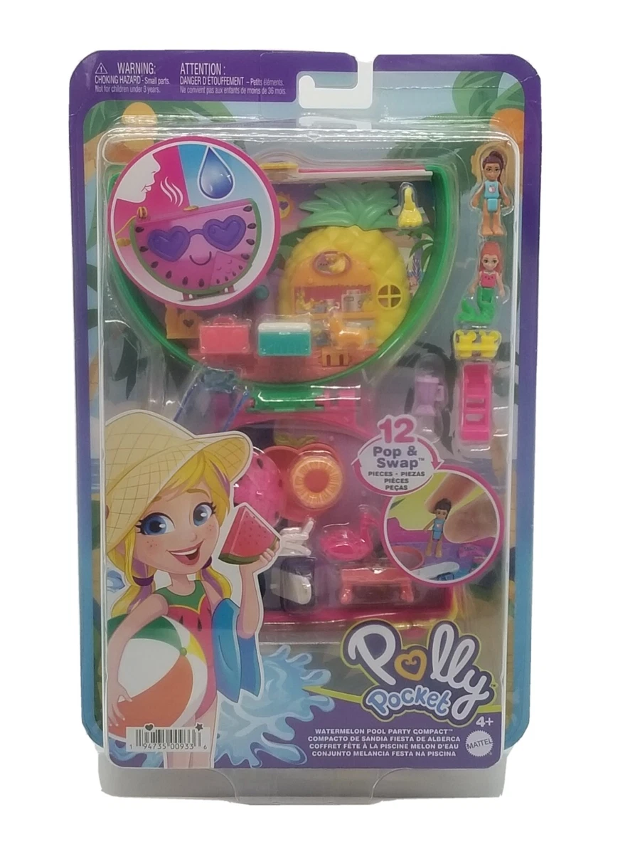 Polly Pocket Big World Watermelon Compact Mini Doll Fashion NEW in