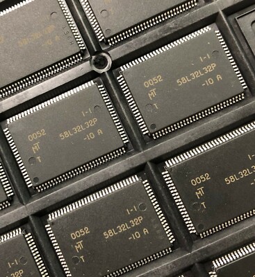 MICRON MT58L32L32PT-10A Cache SRAM, 32KX32, 5ns, CMOS, PQFP100 **NEW** 