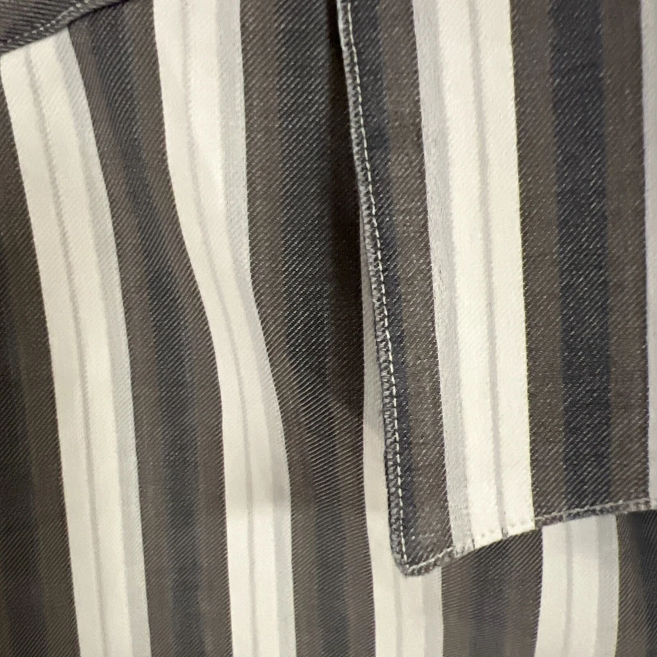 CAMISA SALVATORE FERRAGAMO MANGA LARGA A RAYAS HOMBRE TALLA L Foto 2 de 4