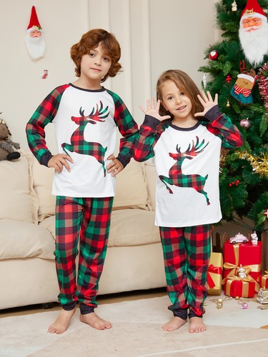 Christmas Family Matching Homewear Outfits Kids Pajamas Sets Xmas Pj's Clothes - Picture 2 of 6