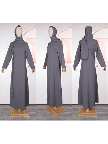 Dubai Women Dress Ramadan Clothing Muslim Islamic Abaya Kaftan Party Gown L-XXXL - Picture 6 of 28