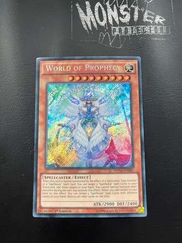 Yu-Gi-Oh! World Of Prophecy Secret Rare Karte – 1st Edition Aus Dem Mega Pack 2014