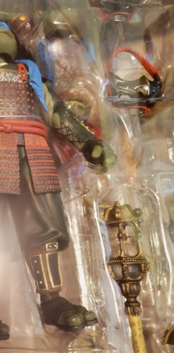 SDCC 2023 NECA TMNT Teenage Mutant Ninja Turtles 3 SAMURAI TURTLES 4 Pack Set - Picture 15 of 15