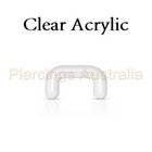<!--F#f_0-->Clear Acrylic Septum Nose Retainer Bar Ring Body Piercing Jewellery<!--F/-->