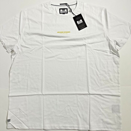 Weekend Offender New T-Shirt White XXL Casual UK Fashion Football British - Picture 3 of 10