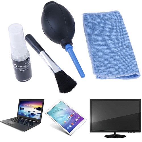 4 in1 screen cleaning kit for tv led pc monitor laptop tablet pad cleaner tool