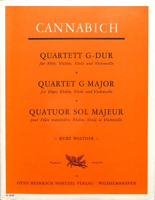 Cannabich - Quartett G-Dur (Flöte, Violine, Viola und Violoncello)