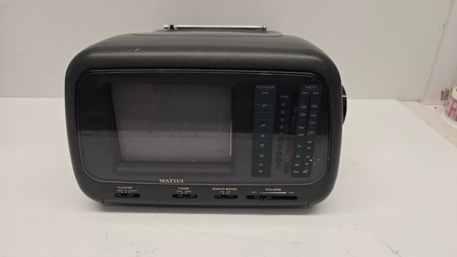 Matsui 6092 Portable TV And Radio Vintage Unit Only - Tested And ...