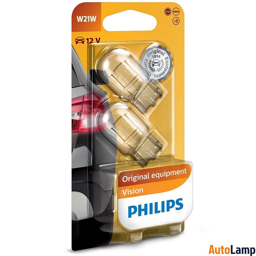 W21W Lampadine Alogene PHILIPS Vision Interni e segnalazione Set