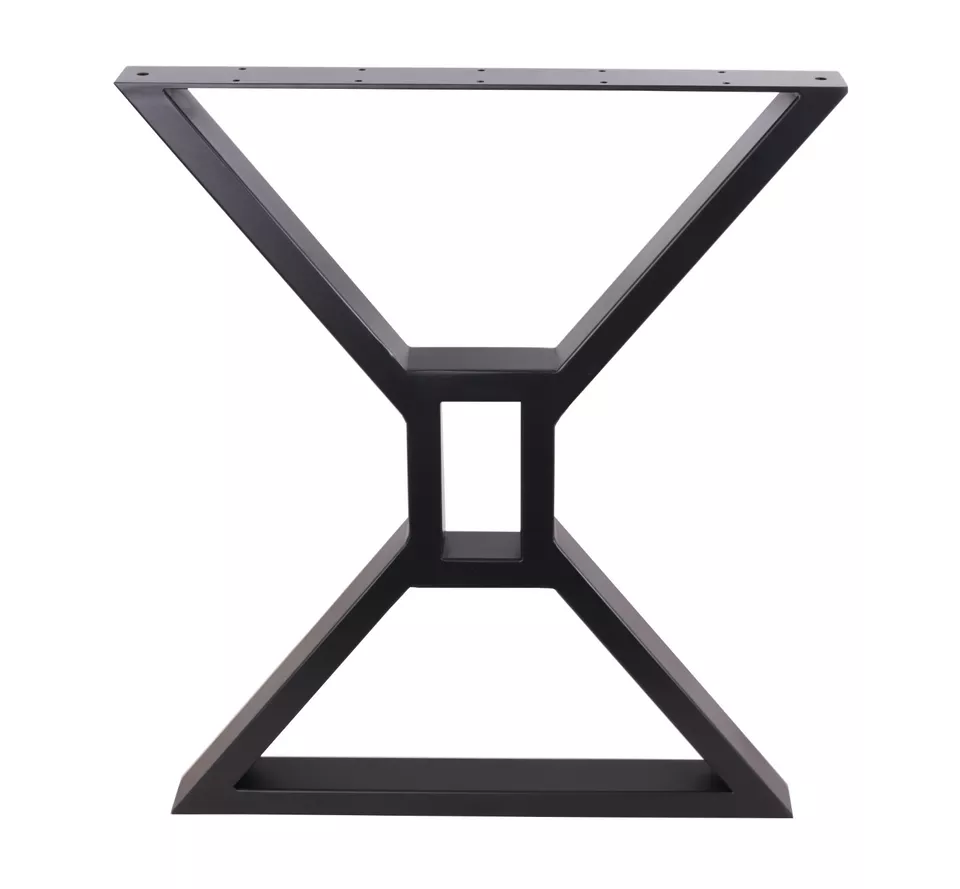 2 x Patas de Mesa de Comedor,Patas de Mesa de Restaurante Cocina Industrial Forma X,Negro Foto 2 de 4