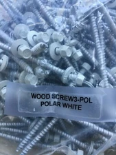 250 Atlas #10 x 3 metal roofing screws for Pole Barn Rubber Washer Siding screw