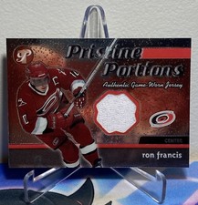 2003-04 Topps PRISTINE Hockey RON FRANCIS #PPJ-RF PRISTINE PORTIONS JERSEY