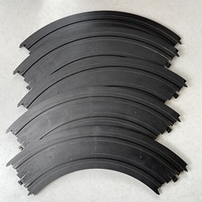 Tyco Black Track 9" R 1/4 Circle B-5831 - Lot Of 5 - GC