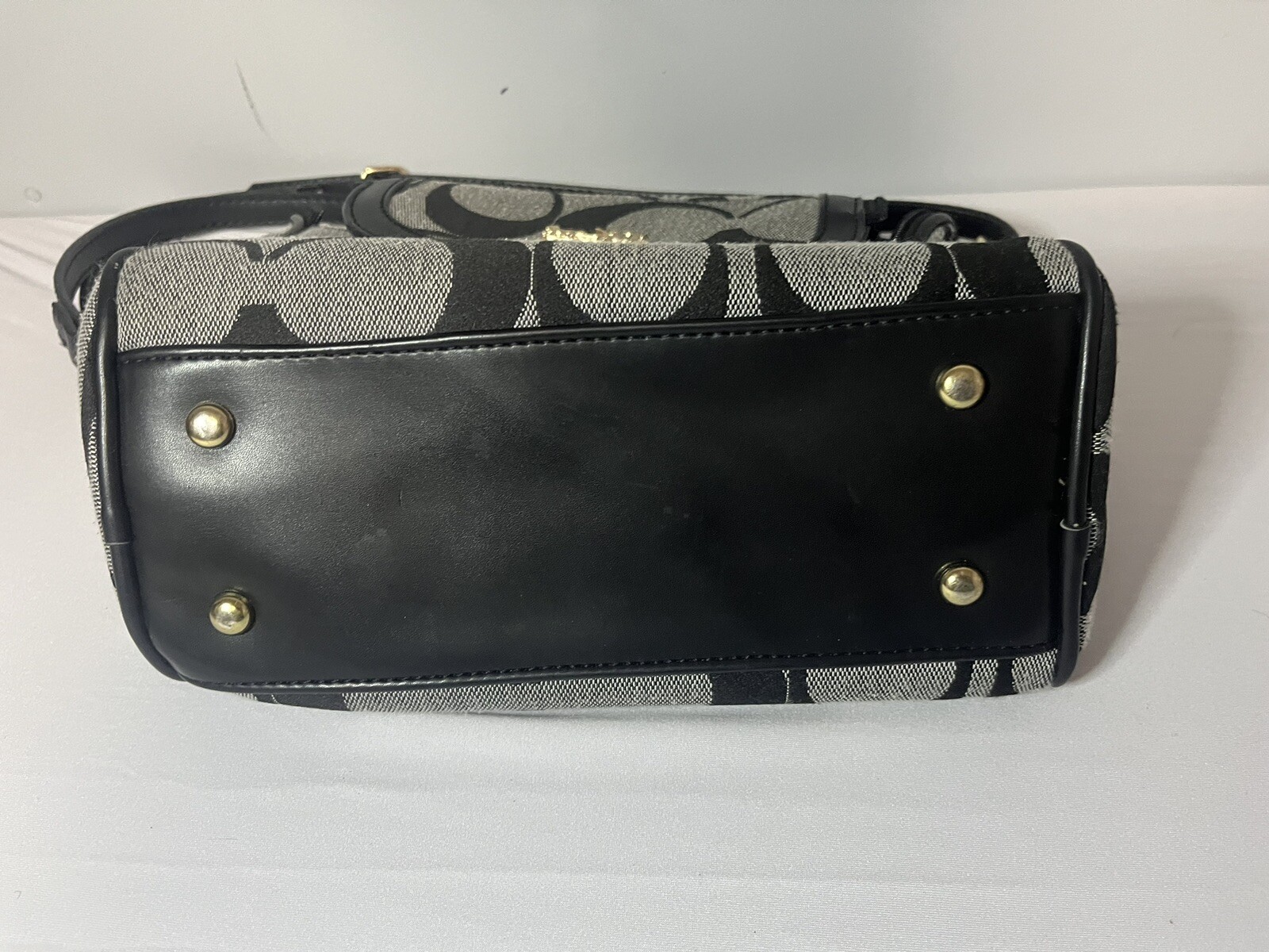 Coach Signature C canvas Crossbody Dual Handles Hand… Gem