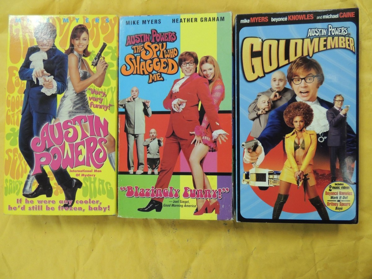 3 Austin Powers VHS movies: International Man of Mystery