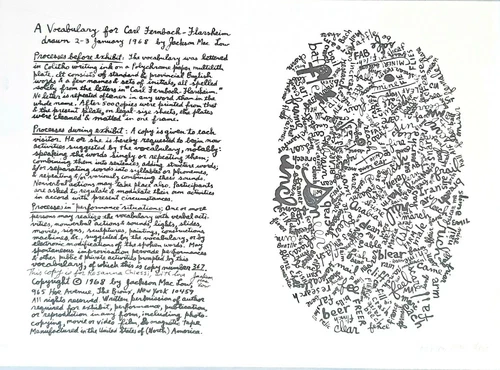 MacLow Jackson - VOCABULARY (1968-1980)opera numerata firmata dall'autore FLUXUS - Foto 1 di 2