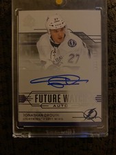 14/15 UD Sp Airhentic Future Watch Auto /999 #313 Jonathan Drouin Montreal