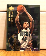 1994-95 Upper Deck Basketball Vin Baker All Rookie First Team Card #3