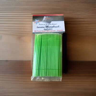 Flex-I-File Regular Green Microbrush 100 pack - Hobby and Model Hand Tool