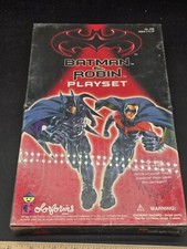 BATMAN AND ROBIN COLORFORMS PLAYSET Vintage New old Stock NOS 1997 Movie