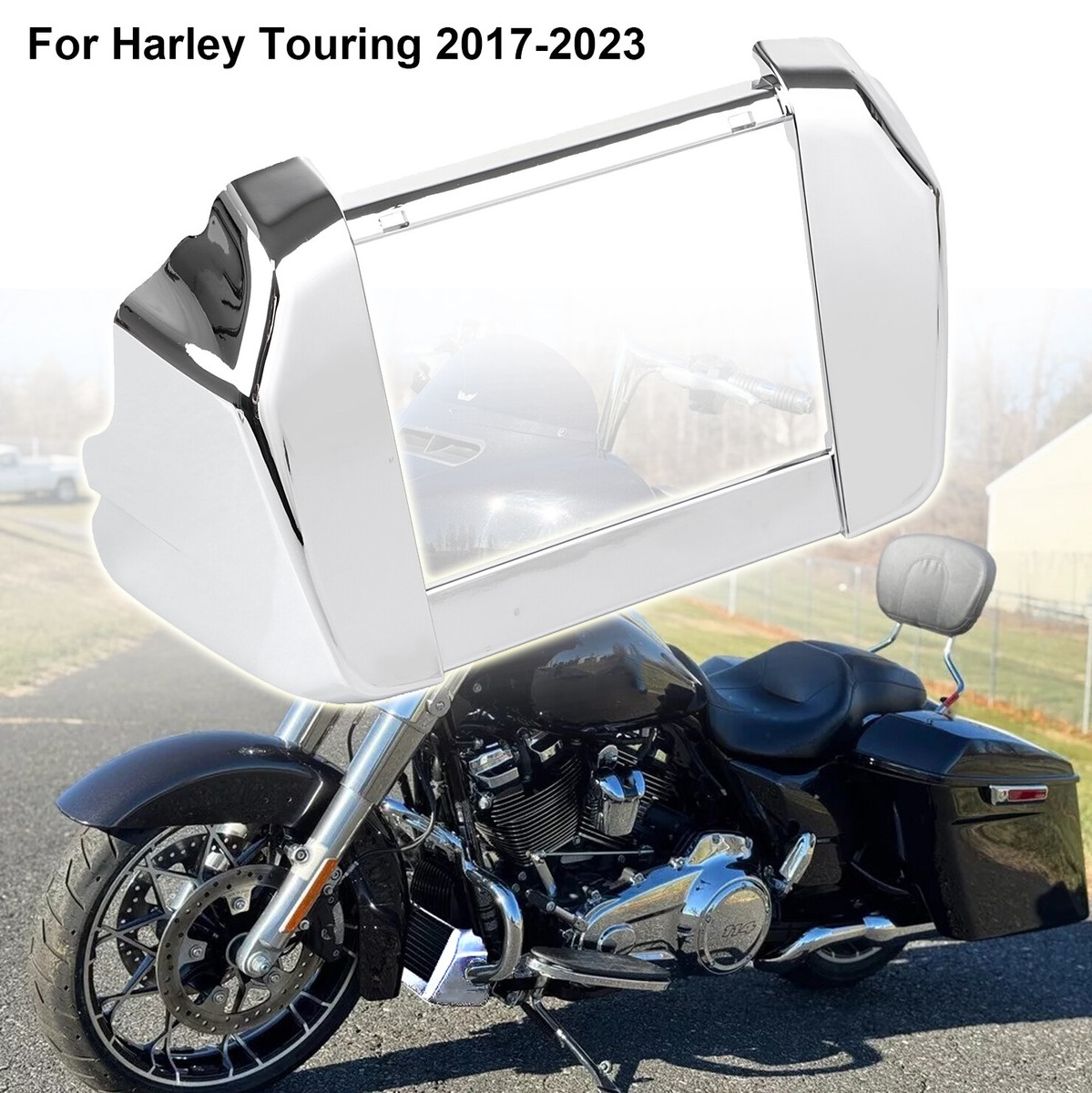 Fit For Harley Touring 17-23 Oil Cooler Cover Shroud Electra Road
