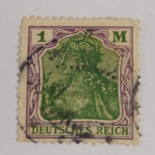 Rare Deutsches Reich Stamps Set Of 8 German 3-40 pf Germania 1920's Used MNH. - Picture 2 of 9