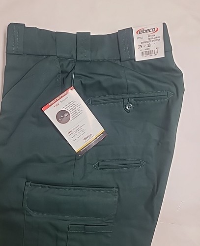 Elbeco Response Tek2 Trousers Size 30 Women's Unhemmed Green Fluid Repellency - Picture 2 of 7