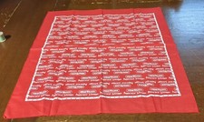 HIRAM WALKER Peppermint Schnapps Scarf Bandana Handkerchief Kerchief New 21X20"