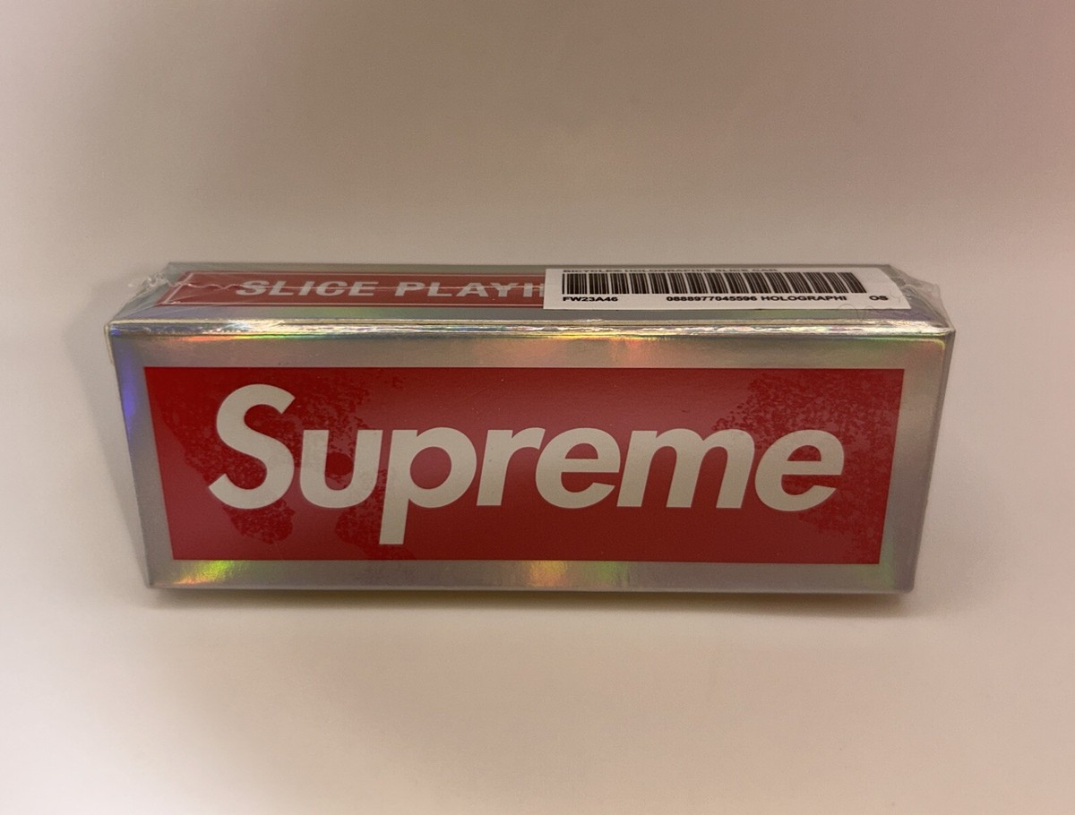 Supreme Bicycle Holographic Slice Playing Cards FW23 - NEW IN HAND