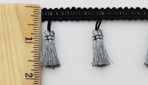 2-5/8" Metallic Tassel Fringe Trimming - 6 Yards - Color Options Available! - Picture 7 of 7