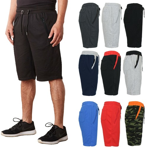 Short de poche homme French Terry doublé de polaire (taille S-2X) neuf avec étiquettes livraison gratuite - Photo 1 sur 22