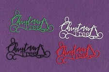 O CHRISTMAS TREE die cuts scrapbook cards