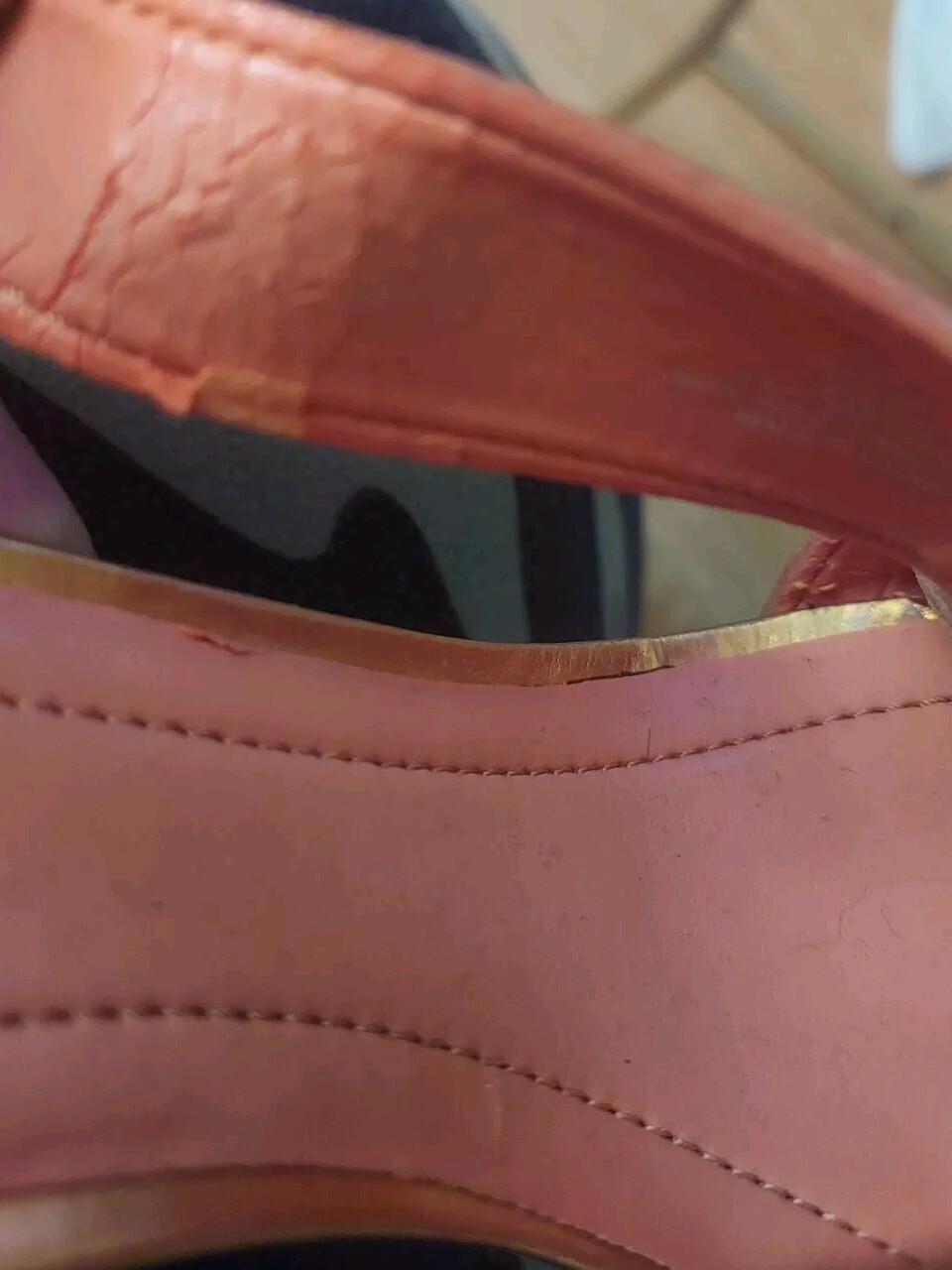 BCBGeneration Metallic Orange Leather Slingback S… - image 7