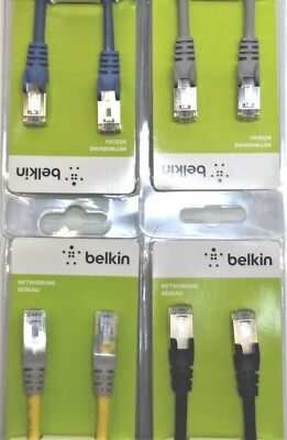 Netzwerkkabel CAT5e Kabel Belkin RJ45 Schwarz Blau Grau Gelb 1m 2m 3m 5m 10m 15m